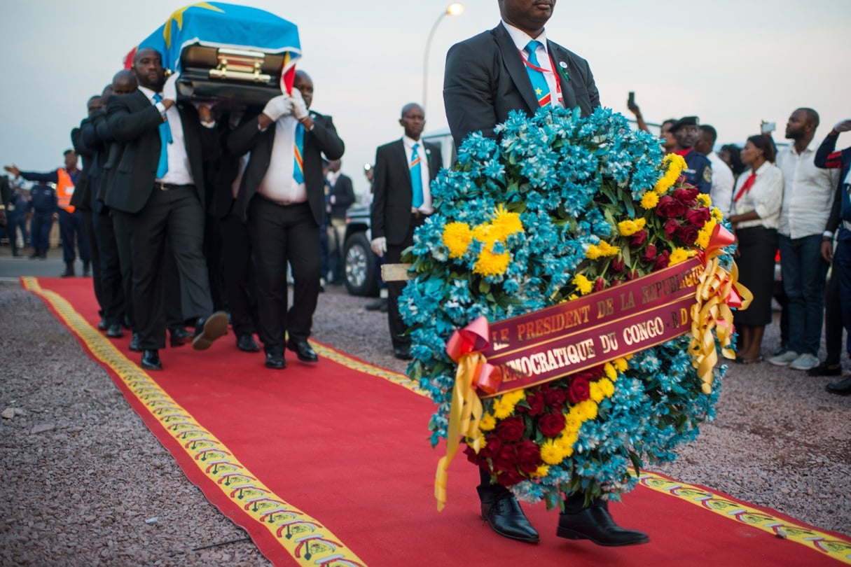 Étienne Tshisekedi a été inhumé samedi 1er juin 2019 à Kinshasa. © Colin Delfosse pour Jeune Afrique