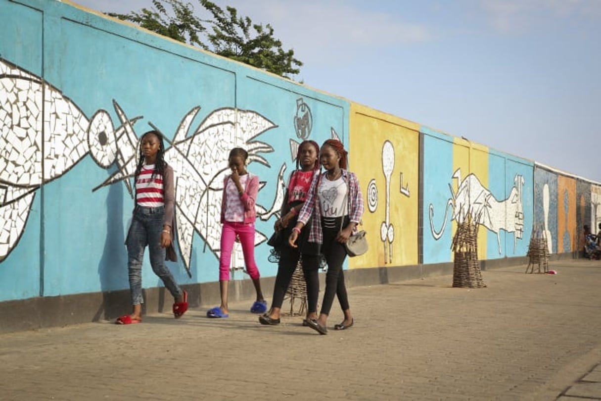 Avenue de la Paix, à Lomé. © Salifou Ouzerou/Jeune Afrique