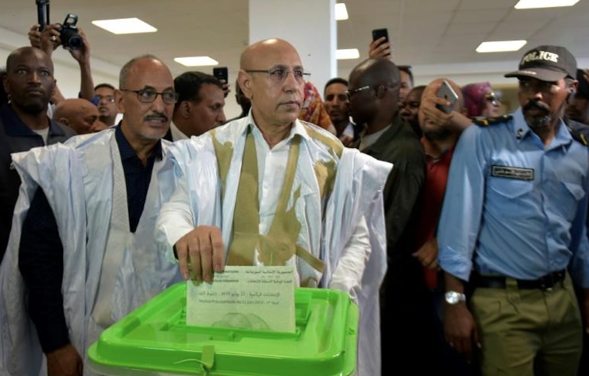 Le candidat du pouvoir à la présidentielle en Mauritanie, Mohamed Ould Ghazouani, le 22 juin 2019 à Nouakchott. © AFP