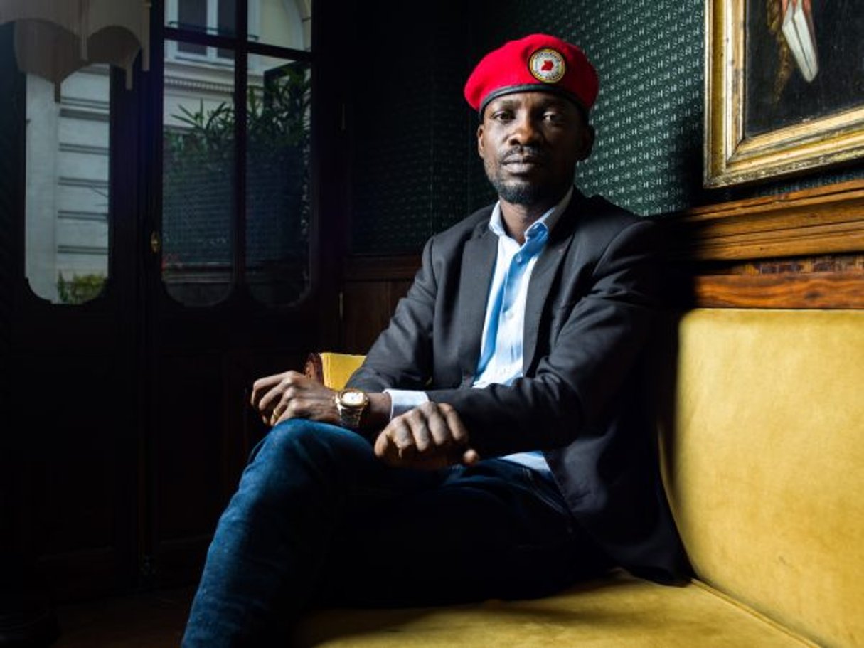 Bobi Wine, chanteur et opposant ougandais, à Paris le 11 juin 2019. © Damien Grenon pour JA