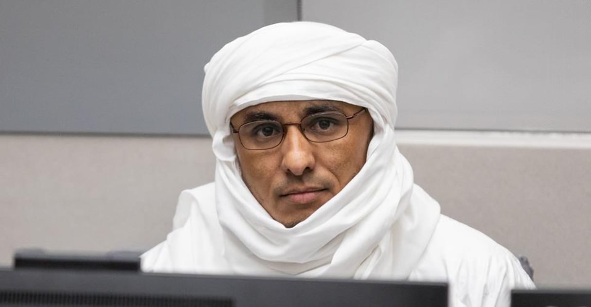 Al Hassan lors de l’ouverture de l’audience de confirmation des charges au siège de la Cour à La Haye (Pays-Bas) le 8 juillet 2019 © ICC-CPI