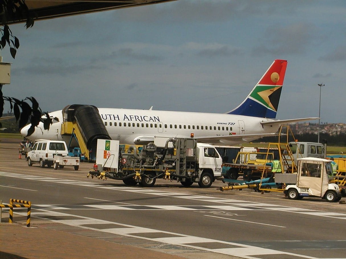 Un appareil de South African Airways à l’aéroport de Durban (photo d’illustration). © MeRyan, CC, Wikimedia Commons