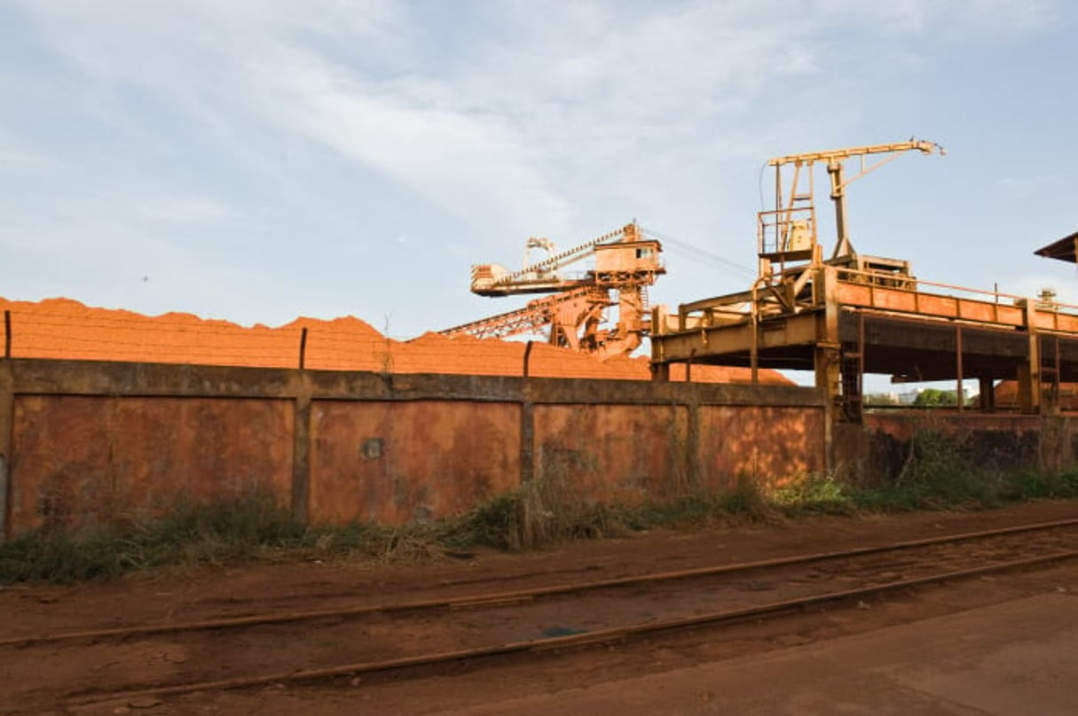 Minerai de bauxite au port de Conakry (image d’illustration). © Youri Lenquette pour Jeune Afrique