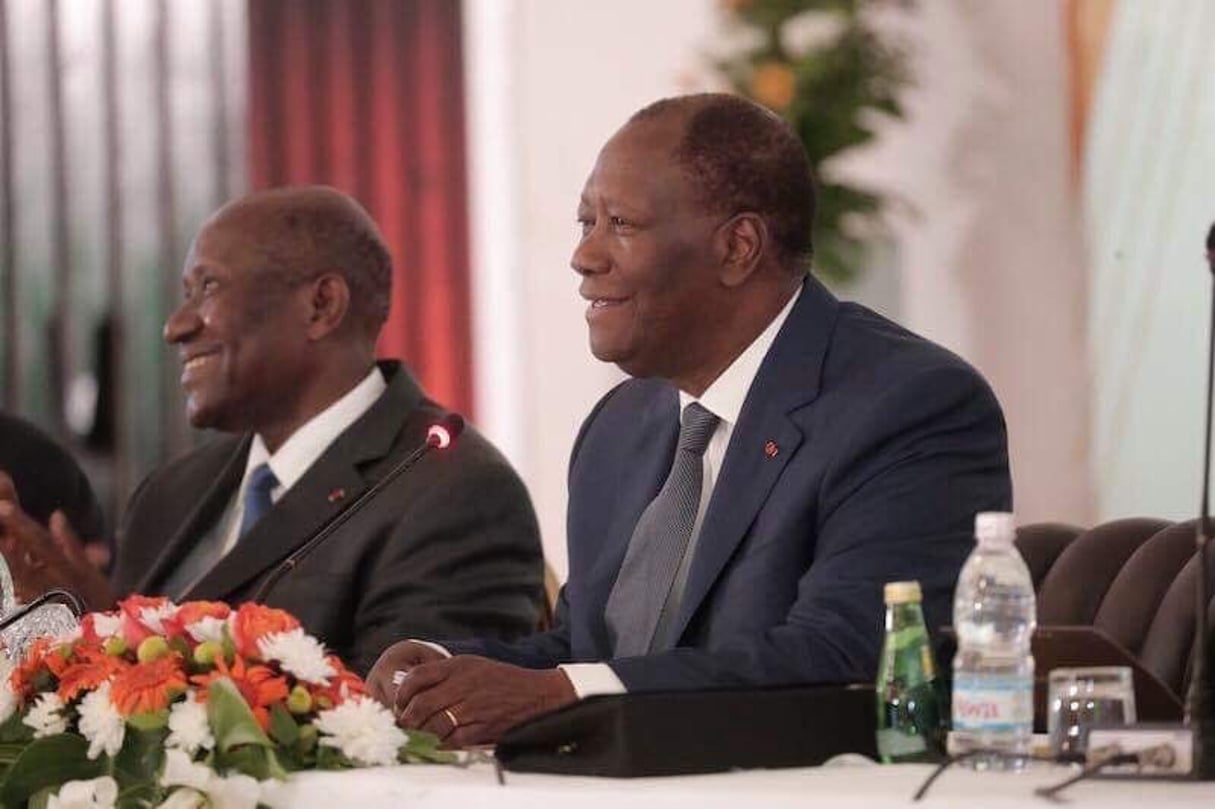 Alassane Ouattara au deuxième conseil politique du RHDP, le lundi 22 juillet 2019. © Twitter officiel du président Alassane Ouattara