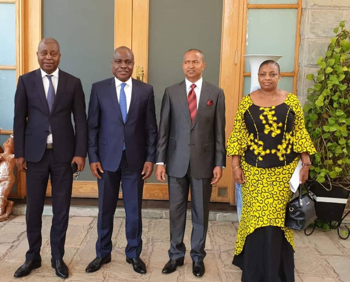 Réunion de la coalition Lamuka avec Adoplhe Muzito, Martin Fayulu, Moïse Katumbi et Ève Bazaiba, à Lubumbashi, le 30 juillet 2019. © DR / Coalition Lamuka