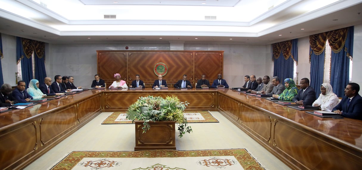 Conseil des ministres, Nouakchott, Mauritanie, le 9 août 2019 © Watt Abdel Jelil