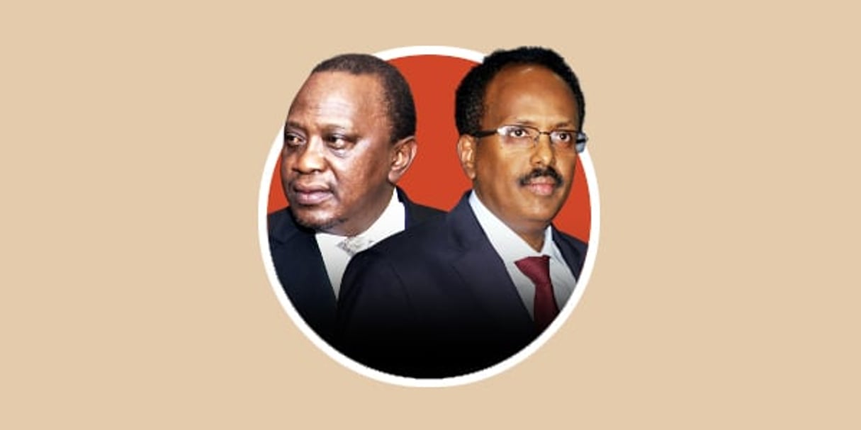 Uhuru Kenyatta et Mohamed Abdullahi Farmajo © Jeune Afrique