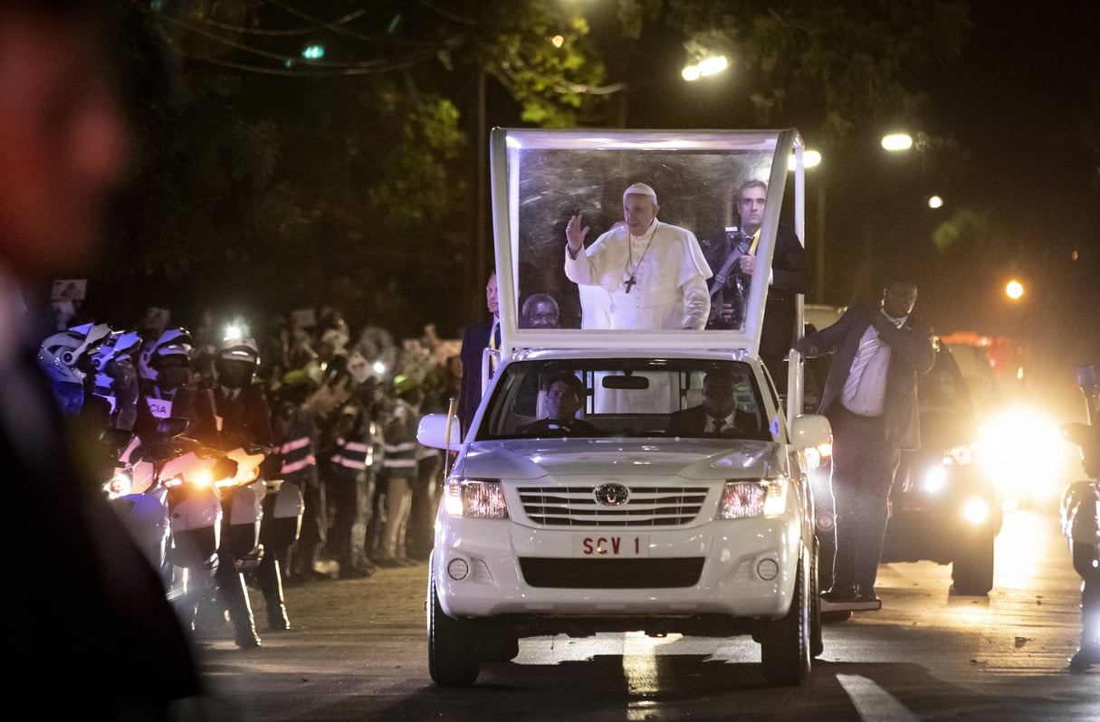 L’arrivée du Pape François à Maputo, le 4 septembre 2019 © Ben Curtis/AP/SIPA
