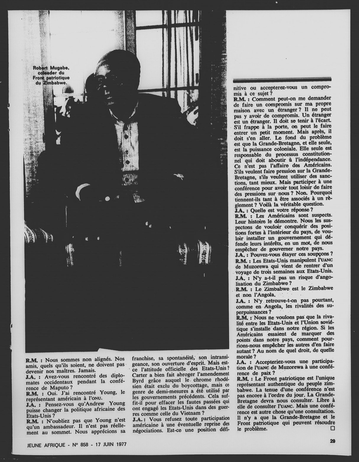 Article daté du 30 avril 1980 © Archives JA