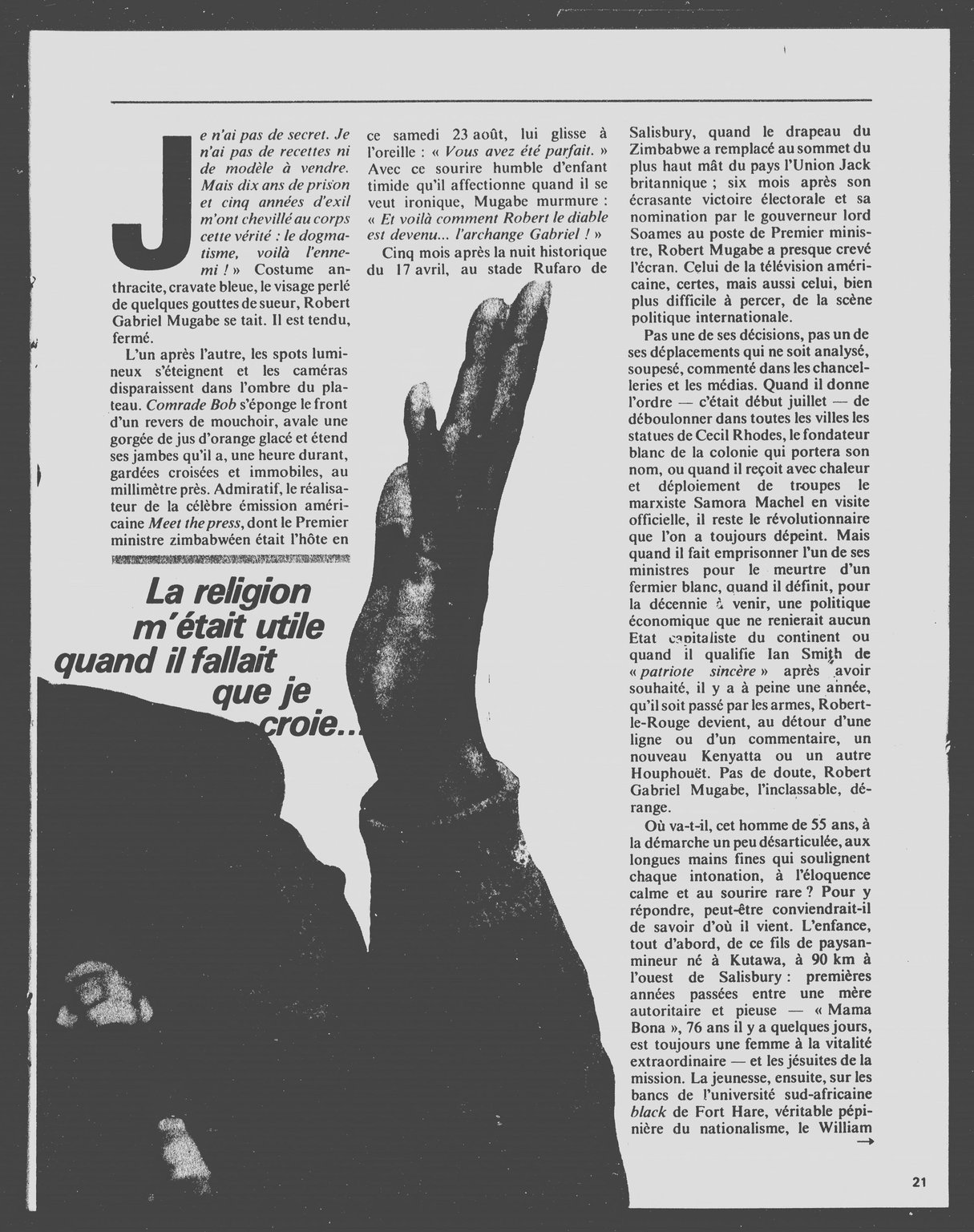 Article daté du 10 septembre 1980 &copy; Archives JA