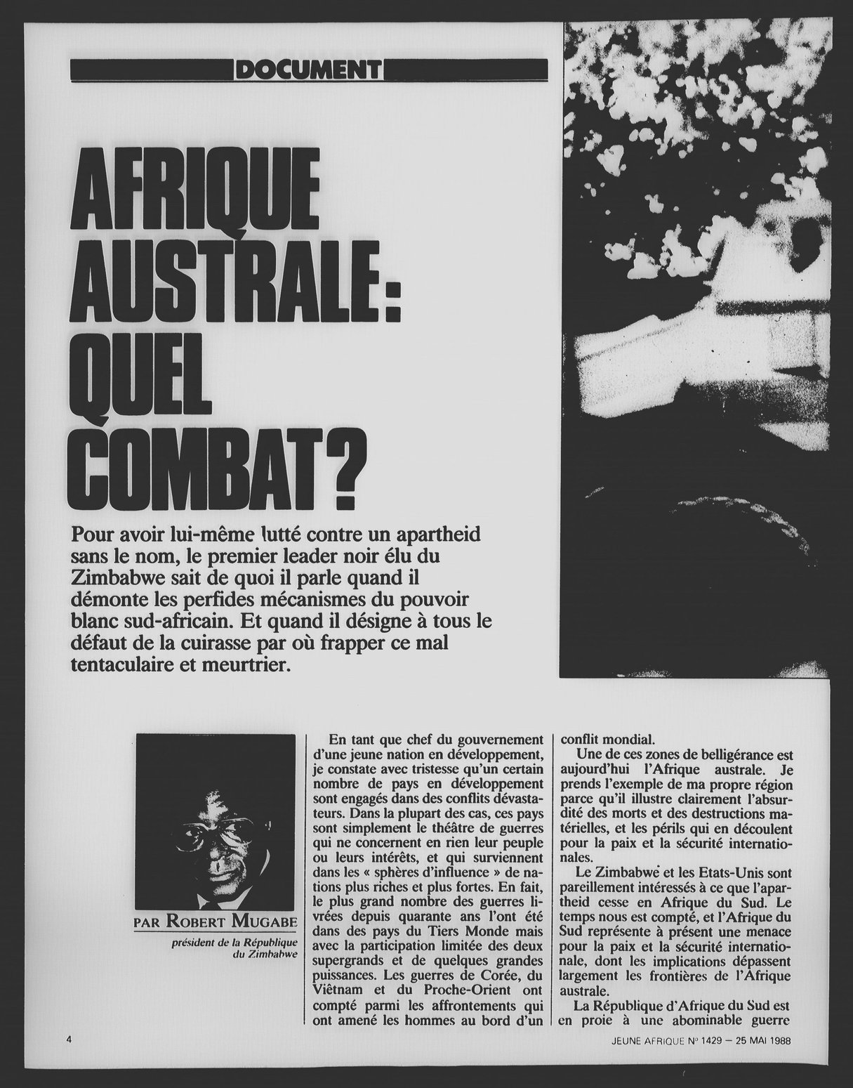 Article daté du 25 mai 1988 &copy; Archives JA