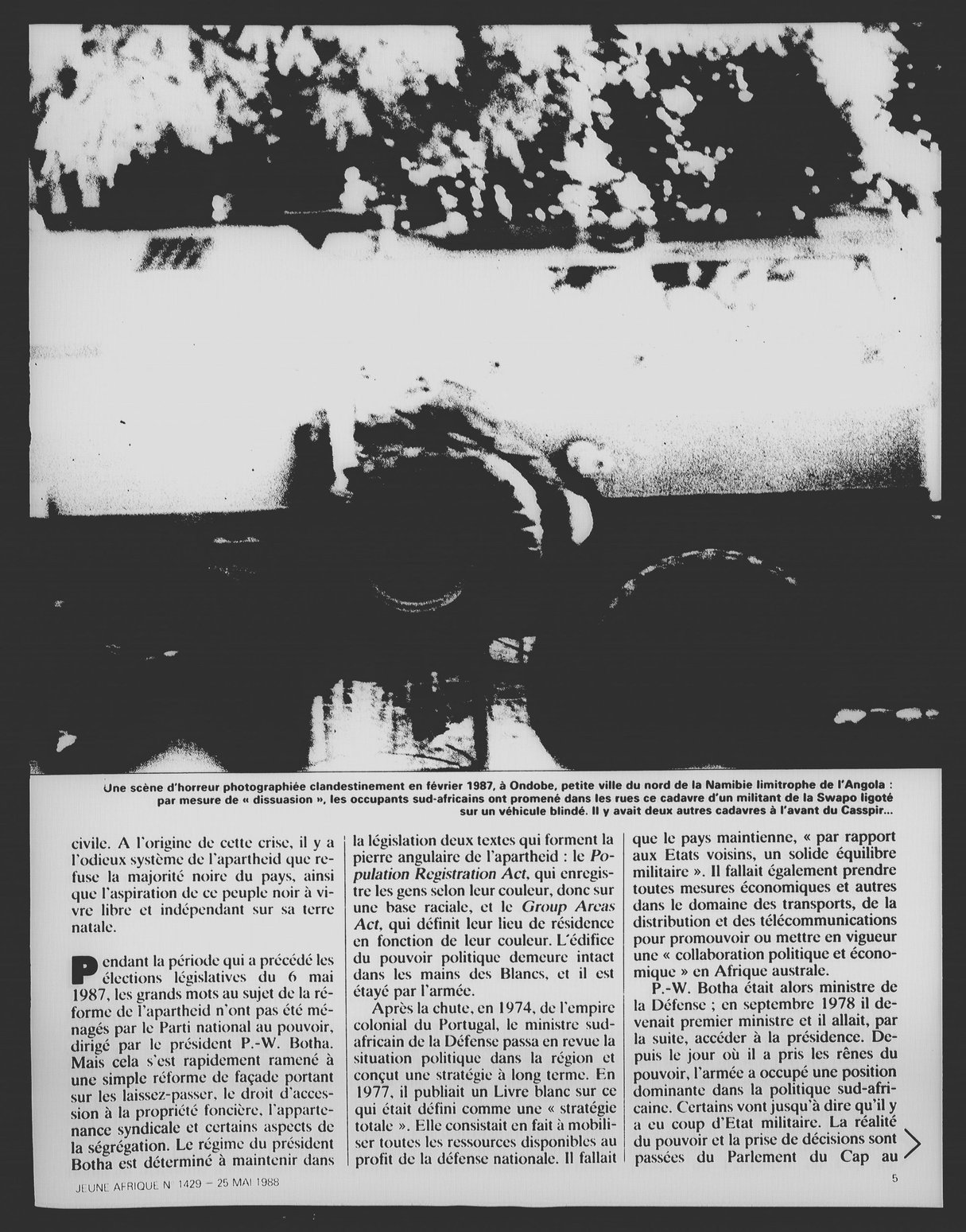 Article daté du 25 mai 1988 &copy; Archives JA