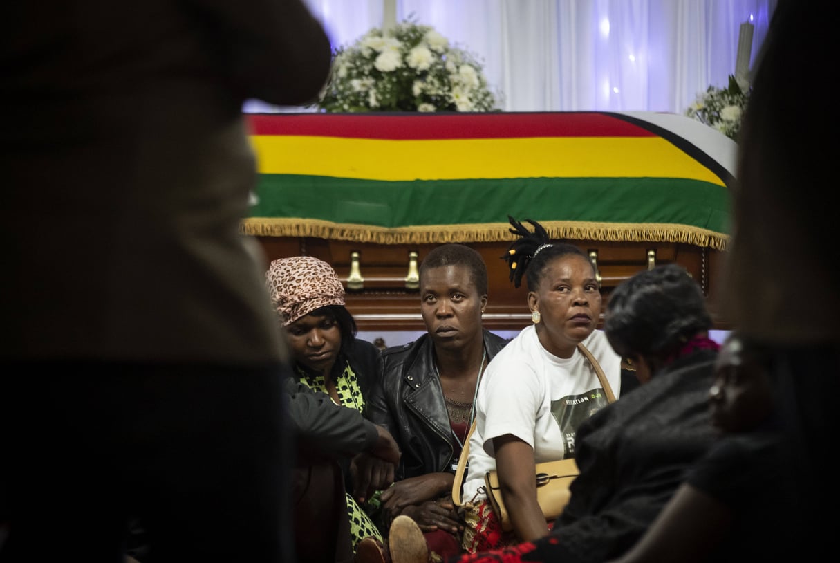 La dépouille de Robert Mugabe dans sa résidence principale d'Harare, le 11 septembre 2019. &copy; Ben Curtis/AP/SIPA