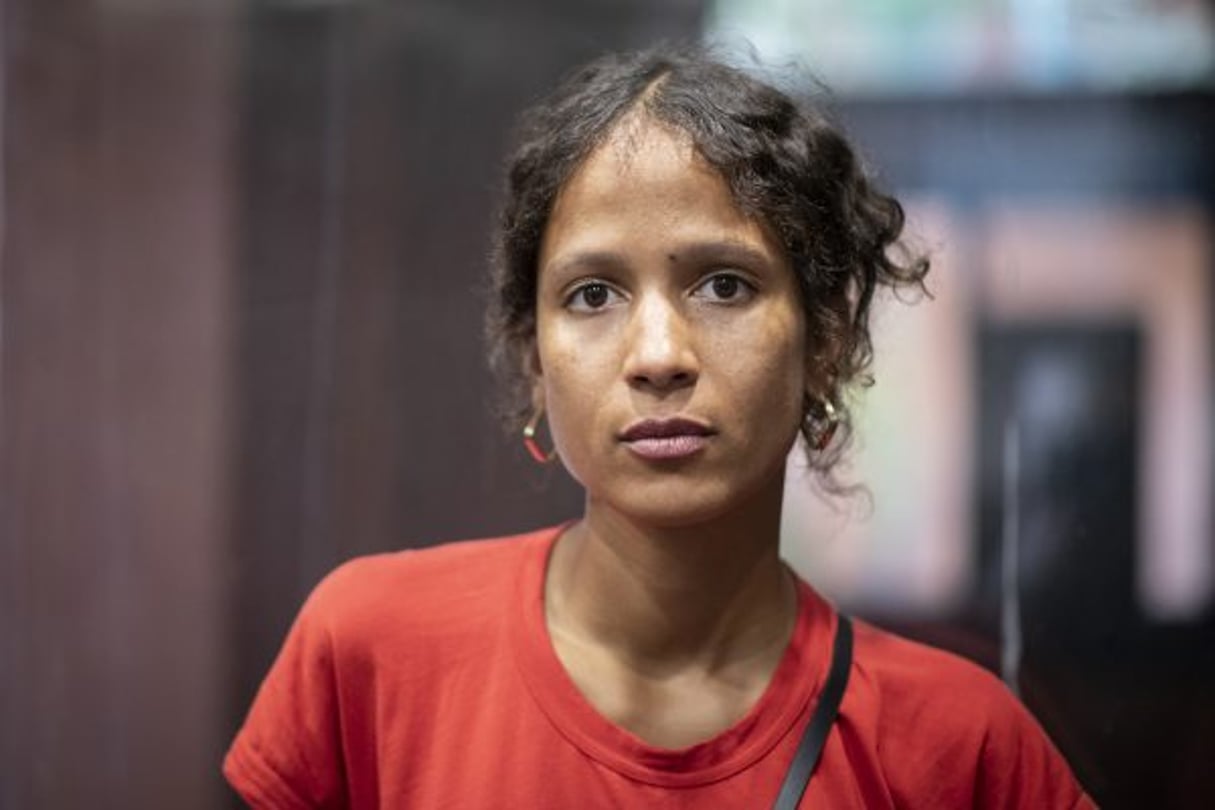 Rencontre avec Mati Diop, réalisatrice du film Atlantique, Grand Prix du Festival de Cannes en 2019. Dakar le 8 aout 2019. © Sylvain Cherkaoui pour JA