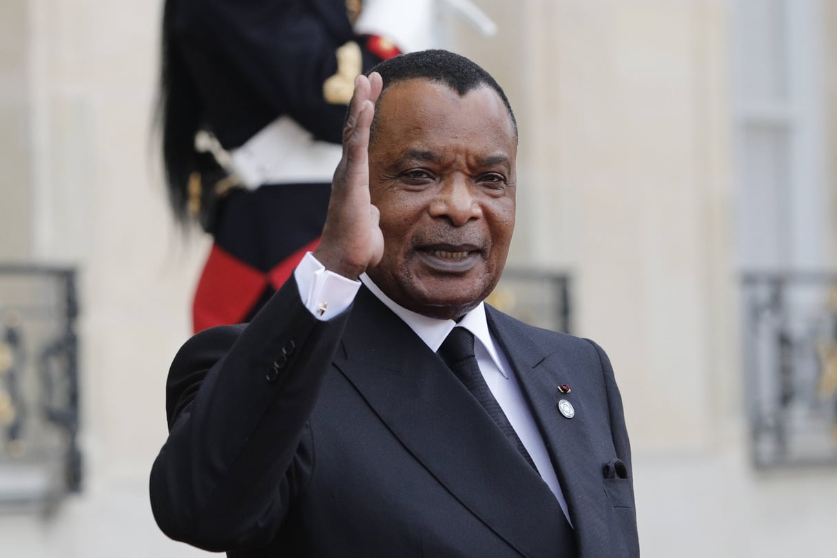 Le président congolais Denis Sassou Nguesso, à l'Élysée le 30 septembre 2019. &copy; Kamil Zihnioglu/AP/SIPA