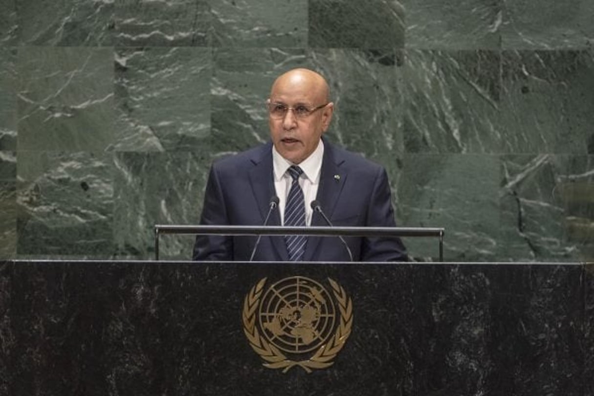 Mohamed Ould Ghazouani, le président mauritanien. © AP Photo/Richard Drew