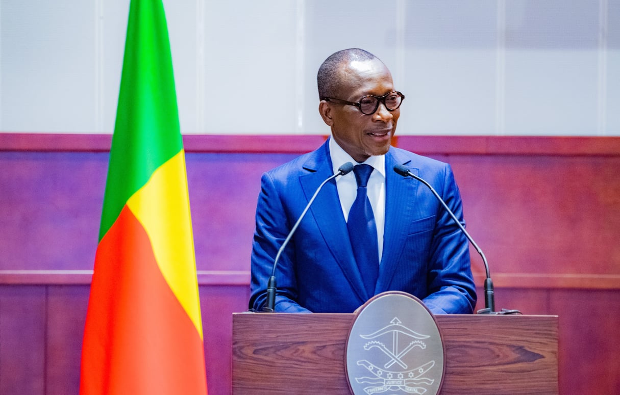 Patrice Talon lors de la cérémonie de clôture du dialogue national, le 12 octobre 2019. © Présidence du Bénin