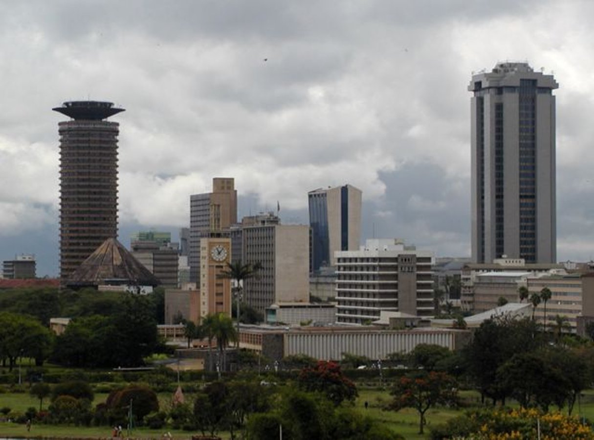Le quartier d’affaires de Nairobi, au Kenya © Crédit : Sam Stearman