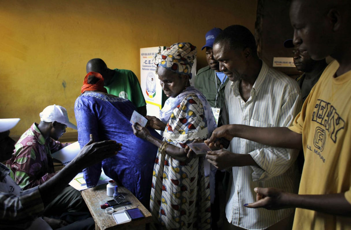 Lors du scrutin présidentiel à Conakry, en 2010 (illustration). © Jerome Delay/AP/SIPA
