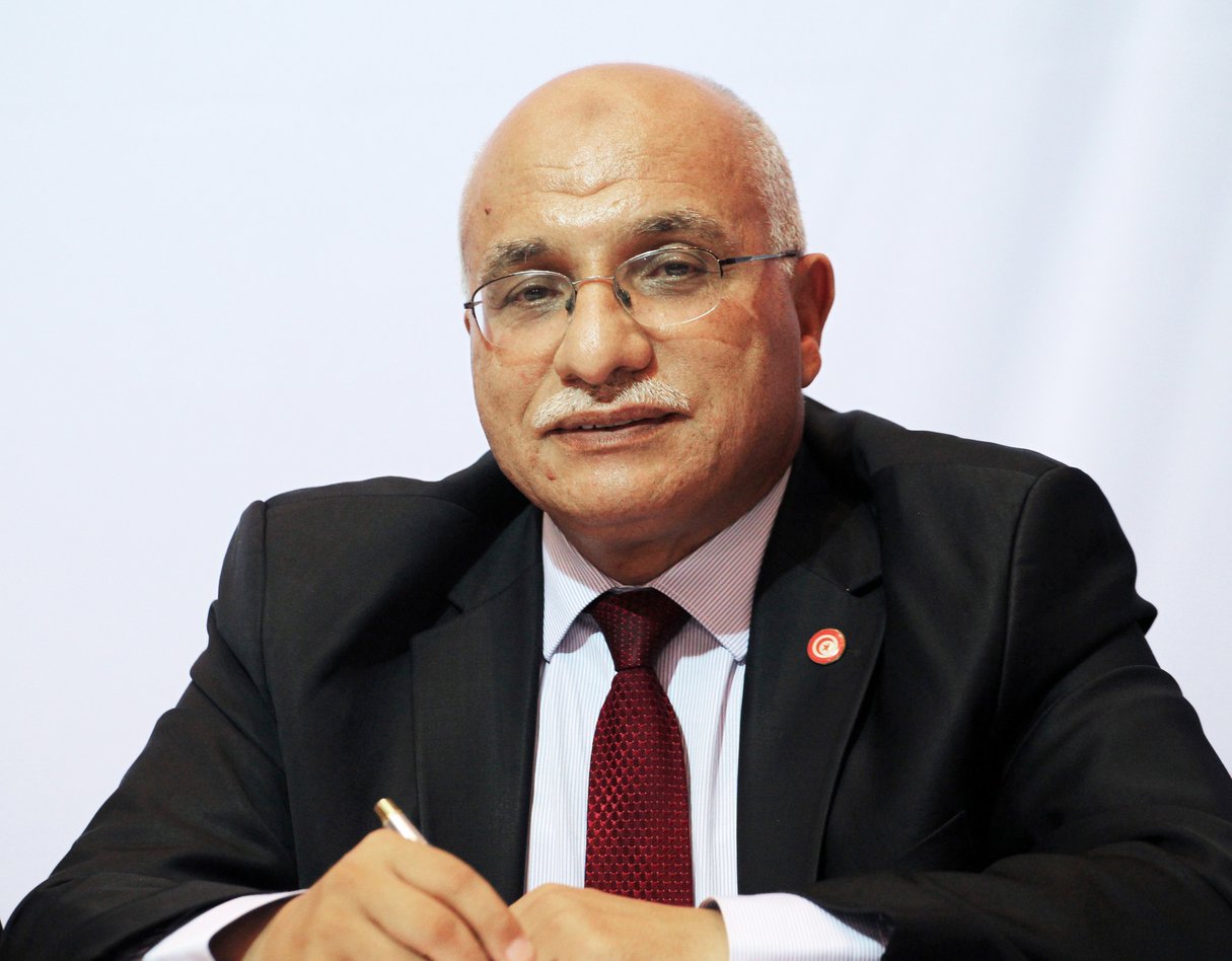 Abdelkrim HarouniLe président du conseil de la Choura a fondé le syndicat étudiant UGTE, où Ennahdha a formé ses cadres. Ancien député constituant à Tunis, il fut ministre du Transport de 2011 à 2014. &copy; Mohamed Hammi/SIPA