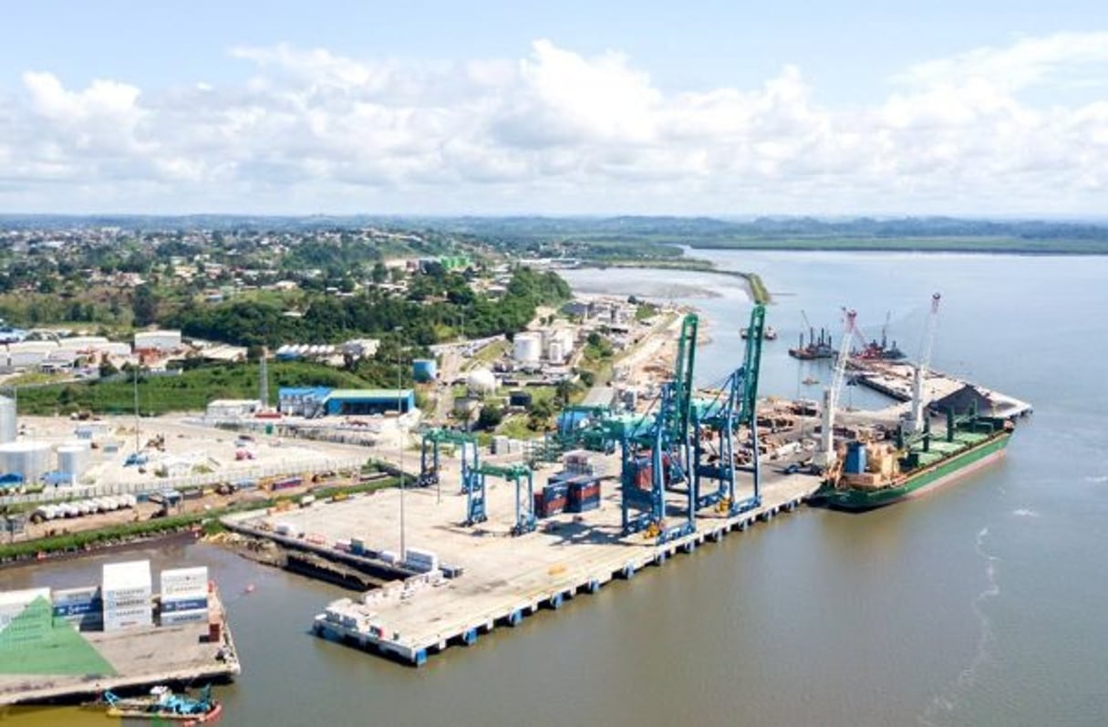Vue aérienne du port d’Owendo, au Gabon © DR