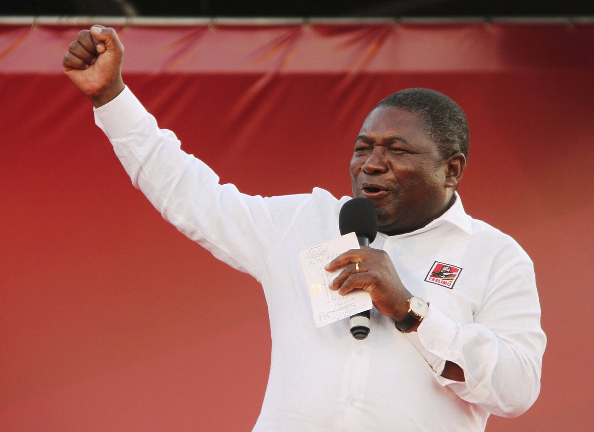 Le président Filipe Nyusi, le 12 octobre 2019. © Ferhat Momade/AP/SIPA