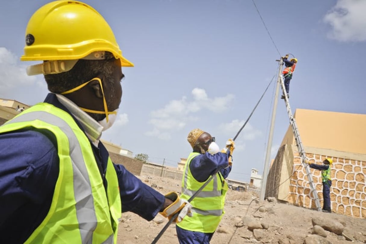 Un chantier d’installation de fibre optique à Djibouti. © Vincent Fournier/Jeune Afrique/2019.