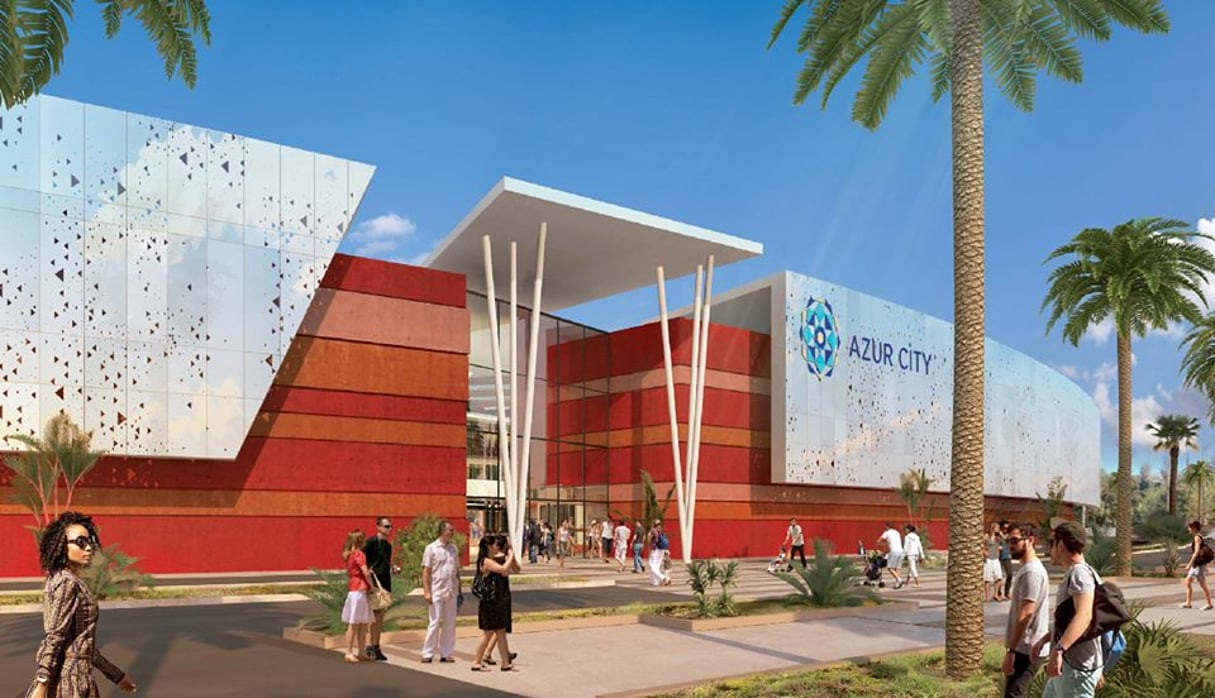 Azur City, dont l’ouverture est prévu le 21 novembre 2019, se veut le premier centre commercial nouvelle génération du pays. © Facebook