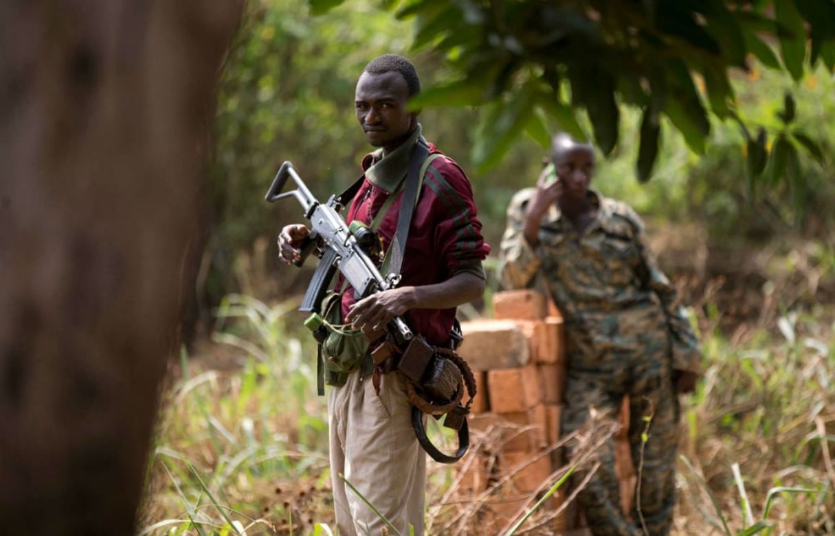 Des combattants de l’ex-Séléka, à Bangui en 2013 (Archives). © Rebecca Blackwell/AP/SIPA