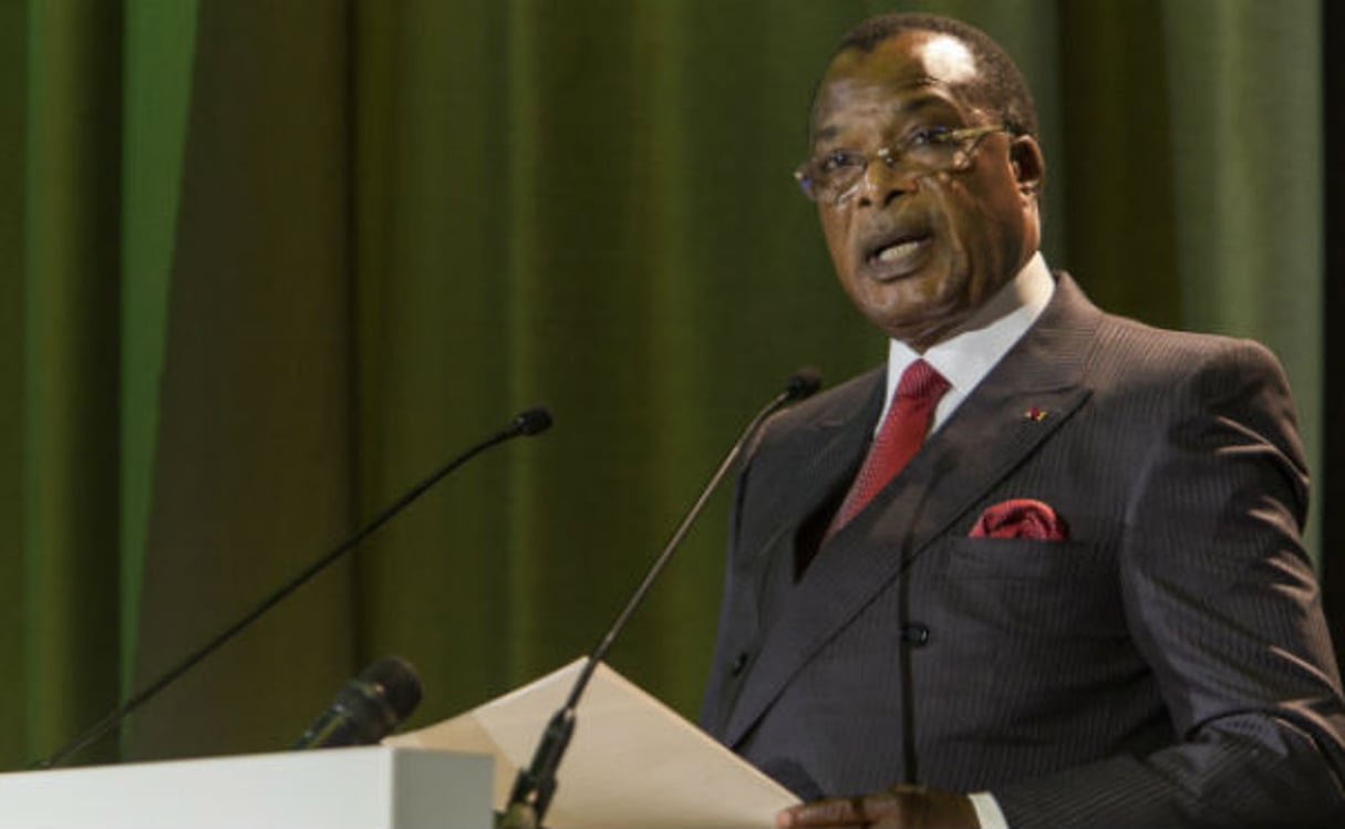 Denis Sassou Nguesso, en 2015 à Brazzaville (Archives). © Jacques Torregano/Divergence