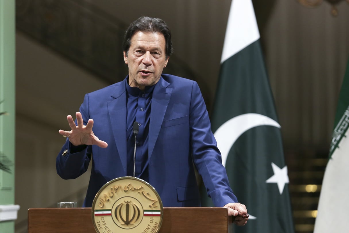 Le Premier ministre pakistanais Imran Khan, le 13 octobre 2019 à Téhéran (image d’illustration). © AP/SIPA