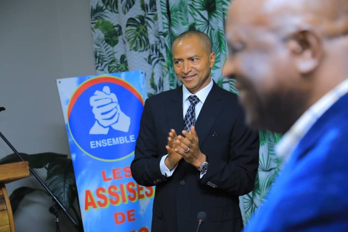 Moïse Katumbi, lors de la création de son parti politique « Ensemble pour la République », le 17 décembre 2019 à Lubumbashi. © DR / Ensemble pour la République