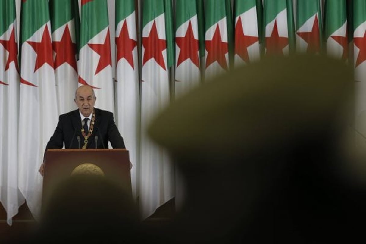 Abdelmadjid Tebboune, le président algérien, le 19 décembre 2019. © Toufik Doudou/AP/SIPA