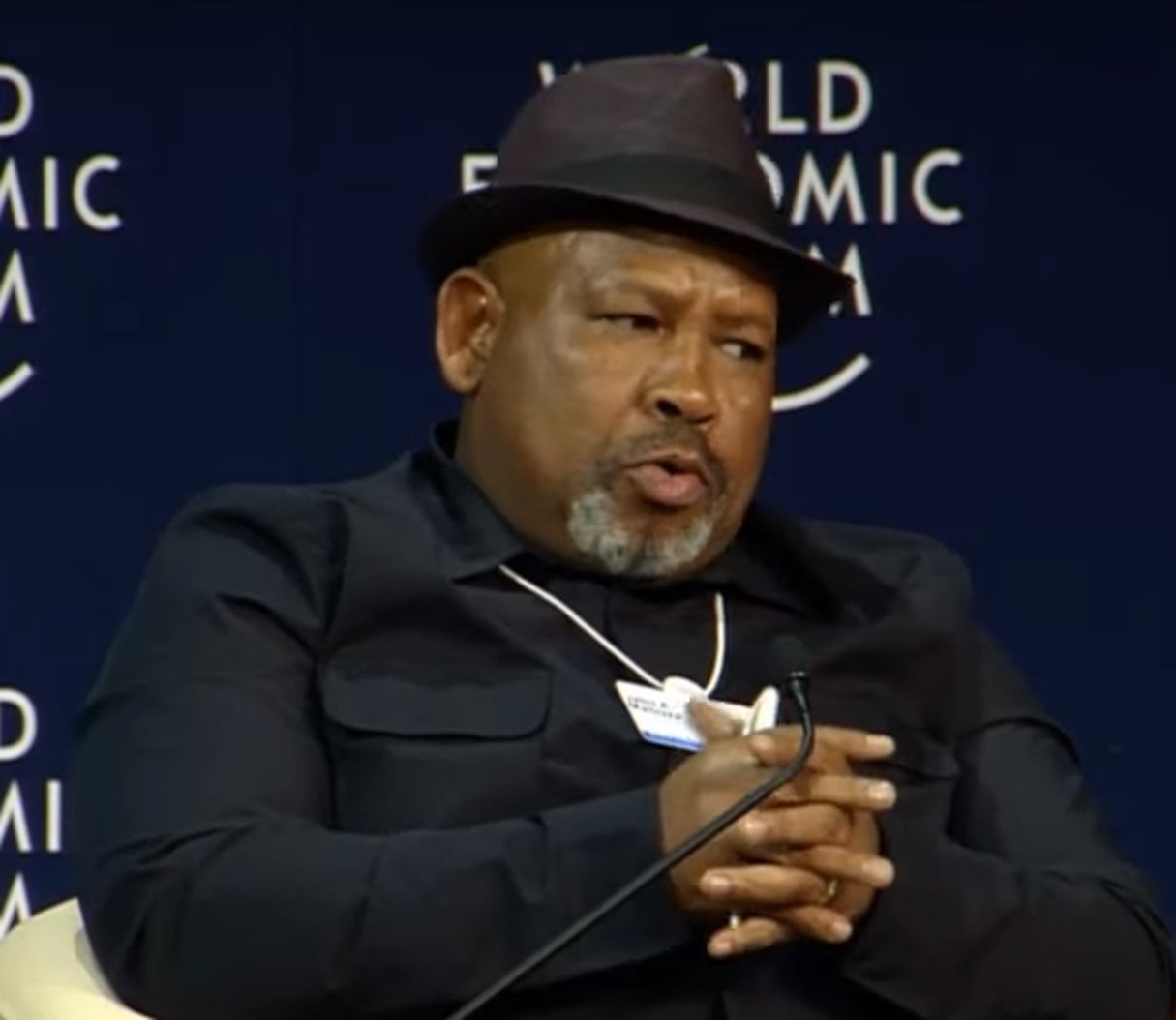 Jabu Mabuza a quitté la présidence d’Eskom le 10 janvier 2020. © World Economic Forum