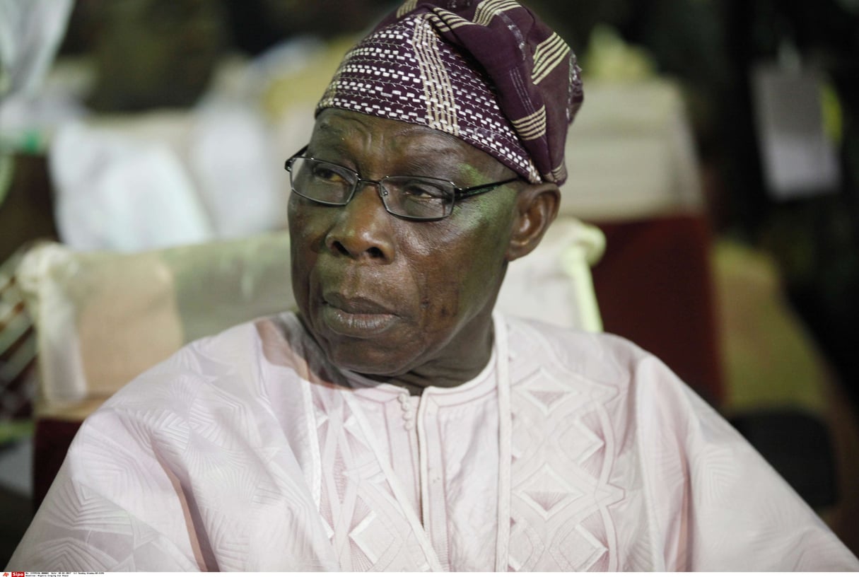 L'ancien président nigérian Olusegun Obasanjo, en 2013. &copy; Sunday Alamba/AP/SIPA