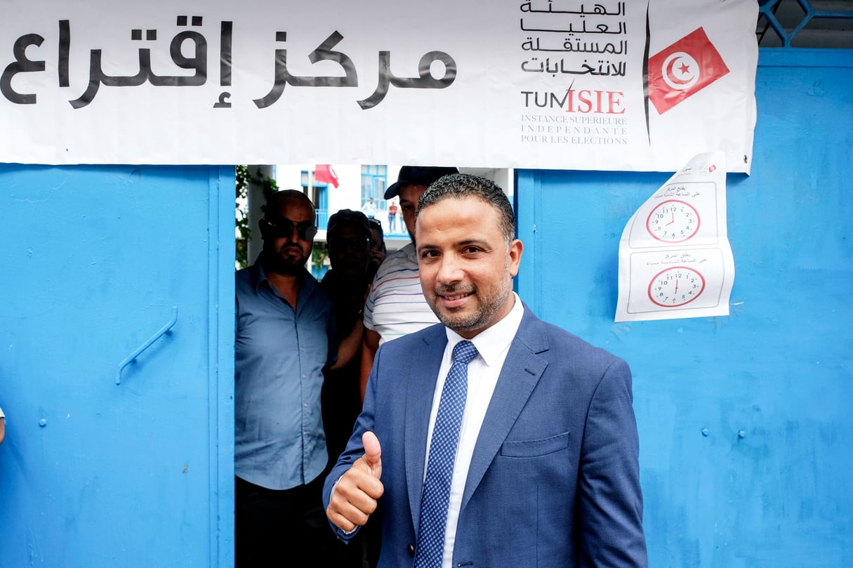 Seifeddine Makhlouf, président du parti Al Karama, le 6 octobre 2019 à Tunis. &copy; Nicolas Fauqué/www.imagesdetunisie.com