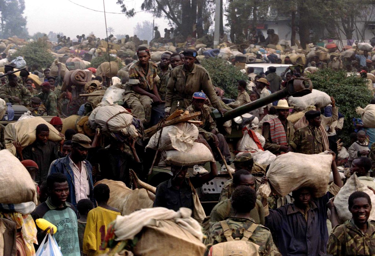 En juillet 1994, c’est parmi les centaines de milliers de réfugiés hutu, mêlés aux soldats de l’ex-armée gouvernementale, qu’Angéline Mukandutiye avait fui le Rwanda pour gagner l’est de la RDC. © REUTERS/Corinne Dufka
