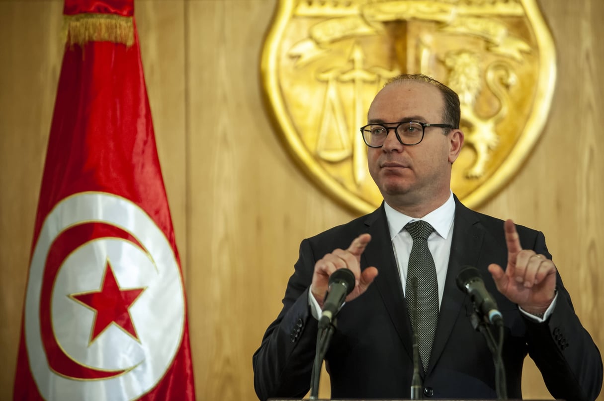 Le chef du gouvernement tunisien, Elyes Fakhfakh, le 24 janvier 2020. &copy; Hassene Dridi/AP/SIPA