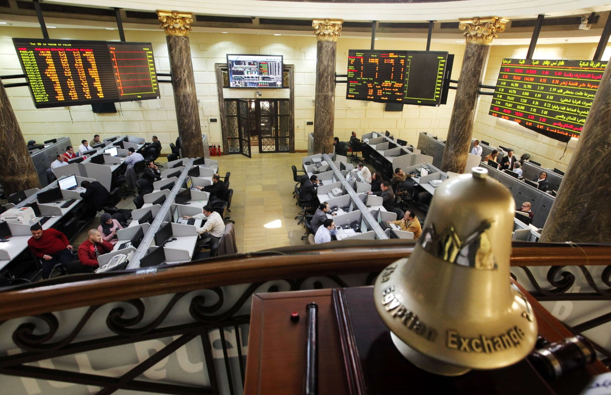 La bourse du Caire, en mars 2013 (Illustration). © Amr Nabil/AP/SIPA