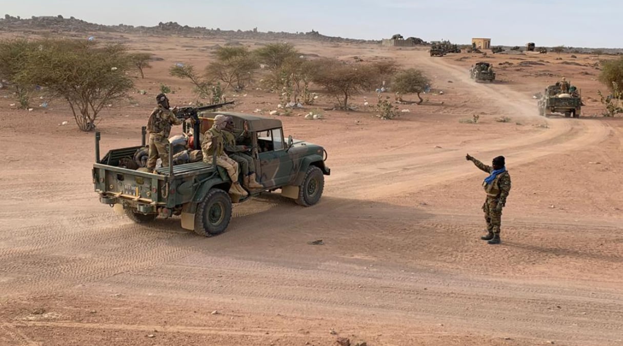 Arrivée de l’armée reconstituée à Kidal. © Minusma