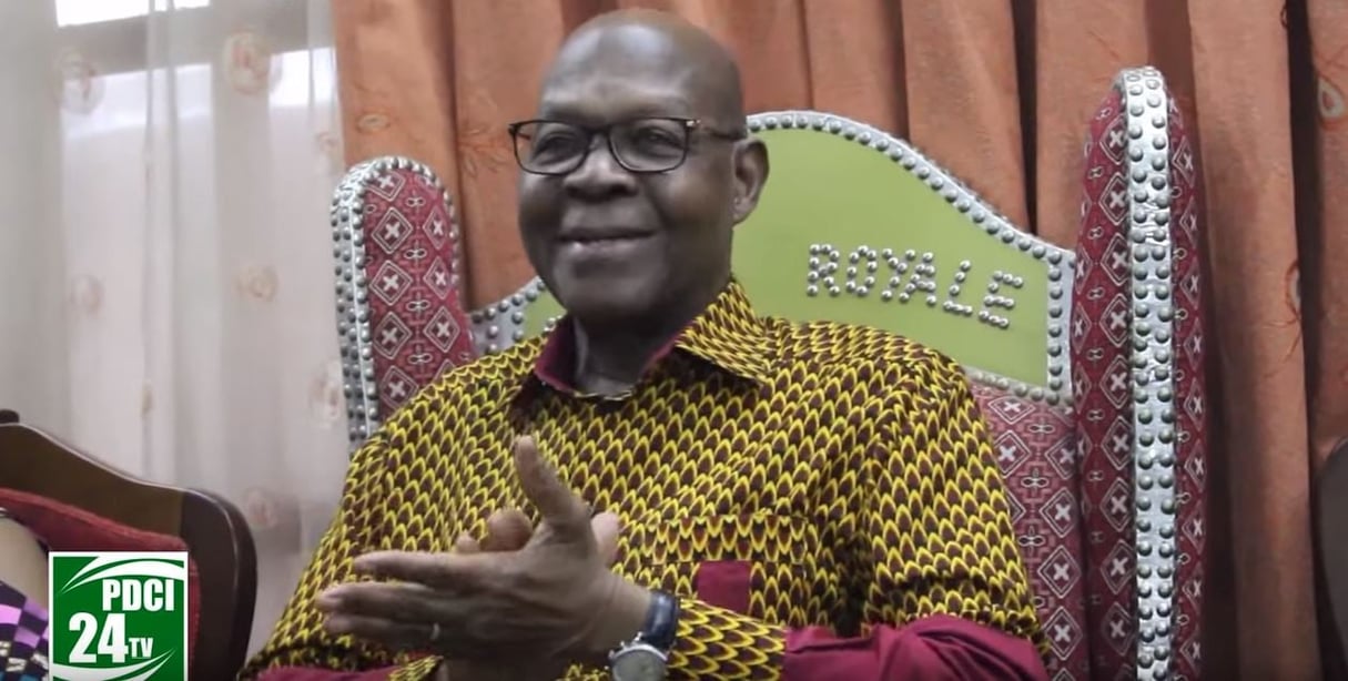 Gaston Ouassénan Koné est le coordinateur des vice-présidents du parti (ici en novembre 2018). © Capture d’écran Youtube / PDCITV / Youtube