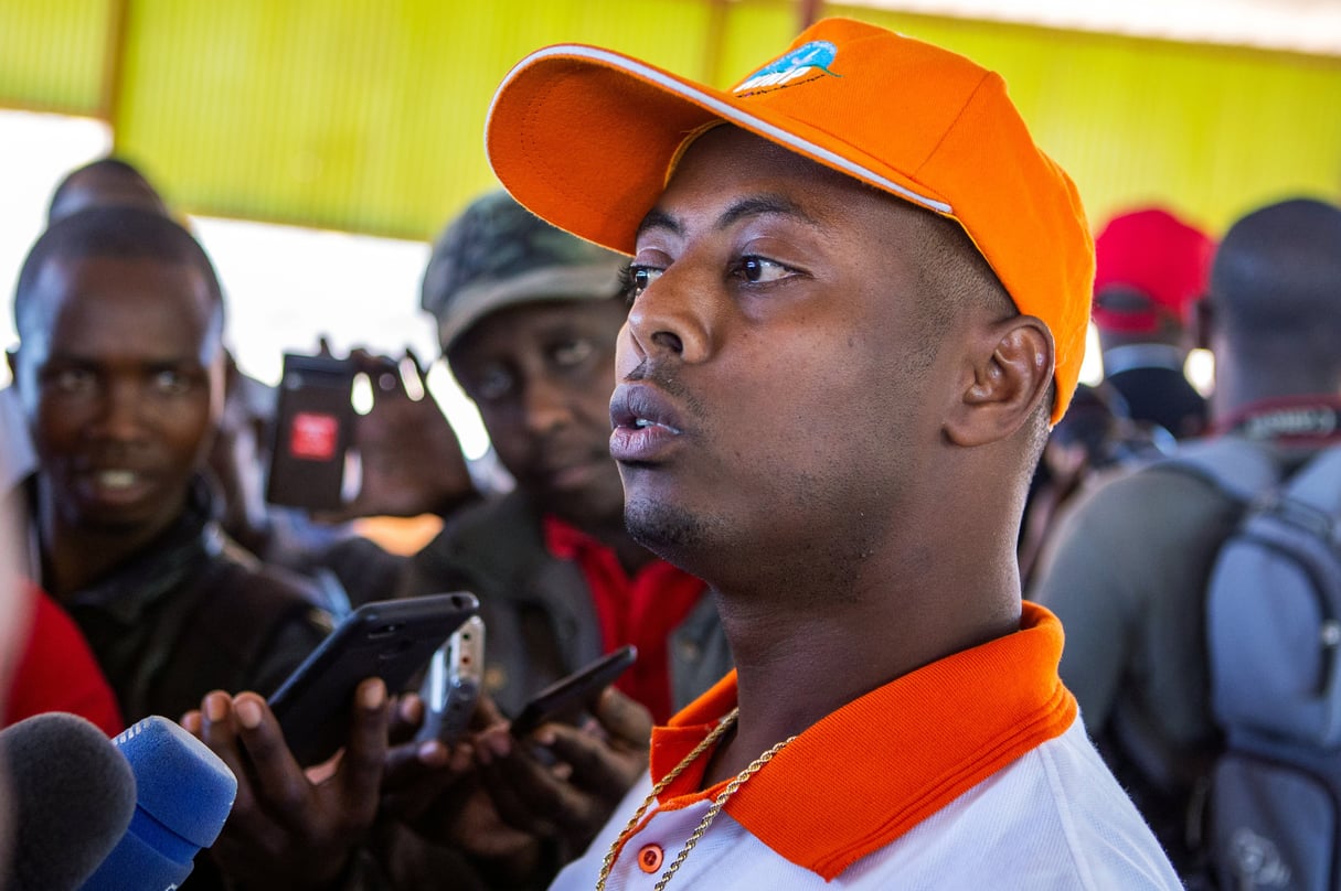 Kizito Mihigo, lors de sa remise en liberté sous conditions, en septembre 2018. © REUTERS/Jean Bizimana