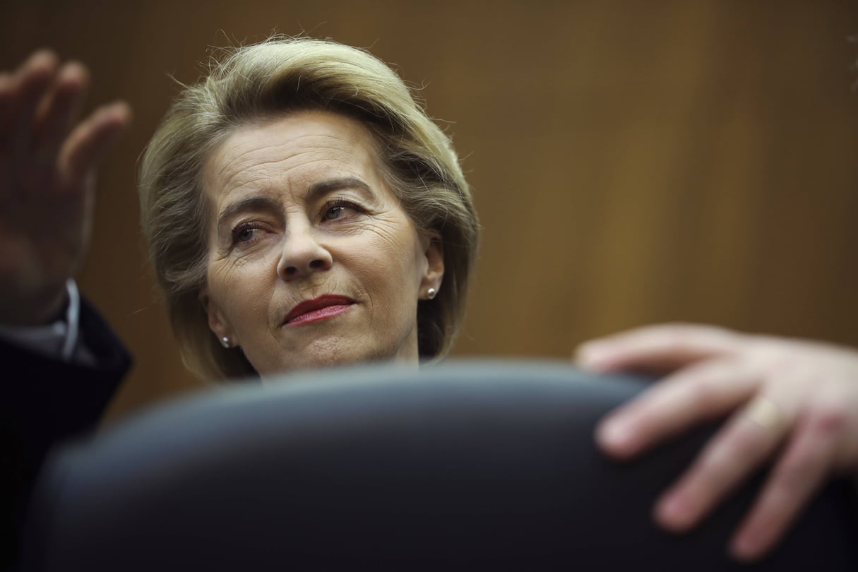 La présidente de la Commission européenne Ursula von der Leyen, le 26 février 2020. © Francisco Seco/AP/SIPA