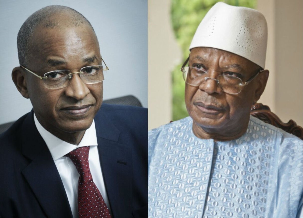 L’opposant guinéen Cellou Dalein Diallo et le président malien Ibrahim Boubacar Keïta. © Photomontage / Photos : Vincent Fournier pour JA
