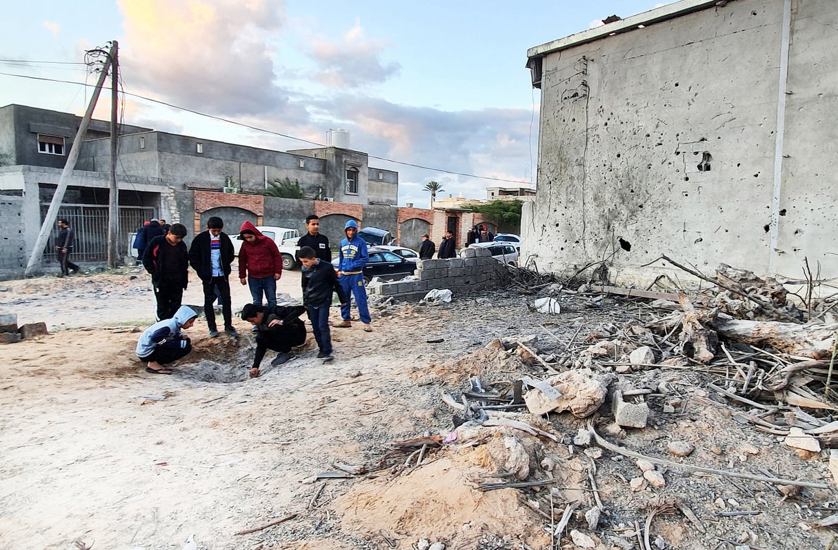 Le 29 décembre 2019, après une frappe aérienne à Tajoura, dans la banlieue de Tripoli. &copy; Mahmud TURKIA/AFP