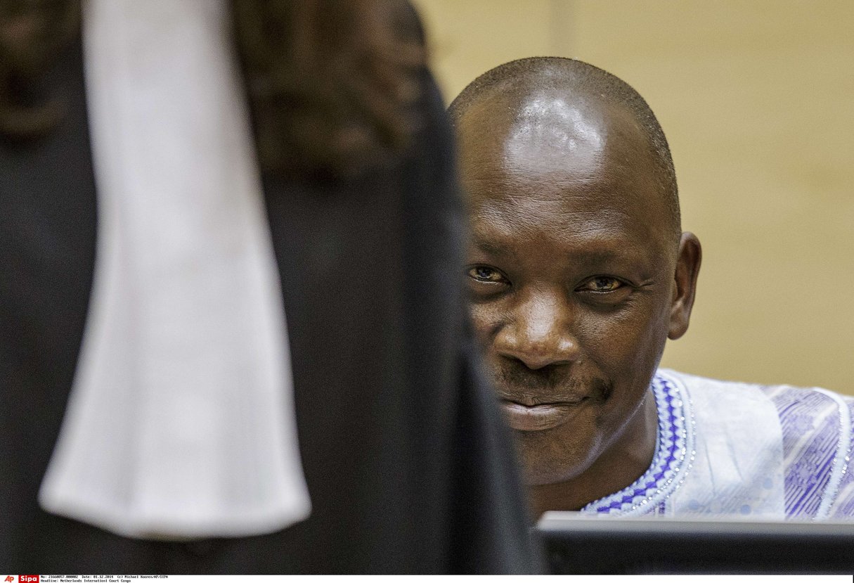 Thomas Lubanga à la Cour internationale pénale, le 1er décembre 2014. © Michael Kooren/AP/Sipa
