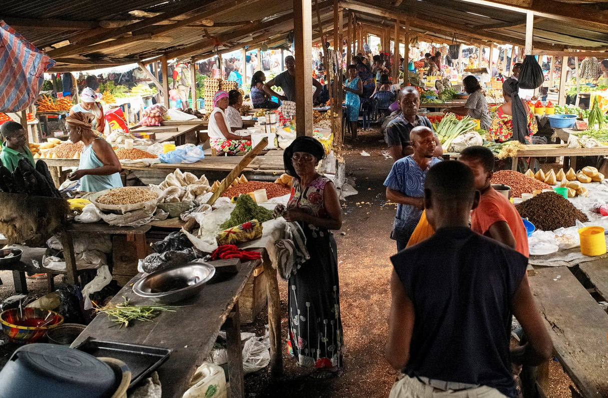 Dans un marché de Kinshasa, en octobre 2017 (illustration). © REUTERS/Robert Carrubba