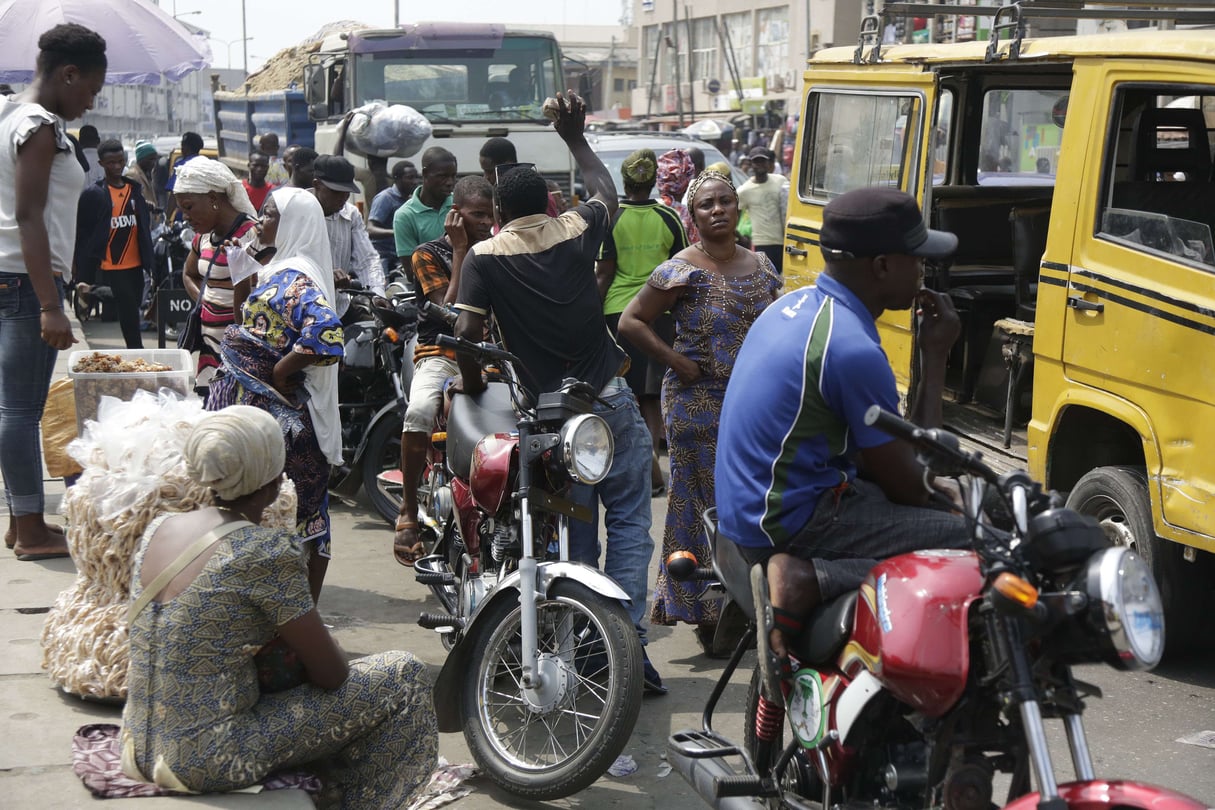 Dans un marché à Lagos, au Nigeria, en janvier 2018 (illustration). &copy; Sunday Alamba/AP/SIPA