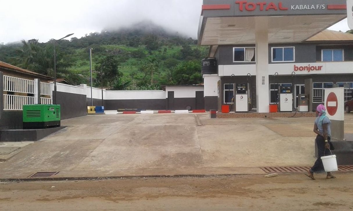 Station-service Total en Sierra Leone. © Total