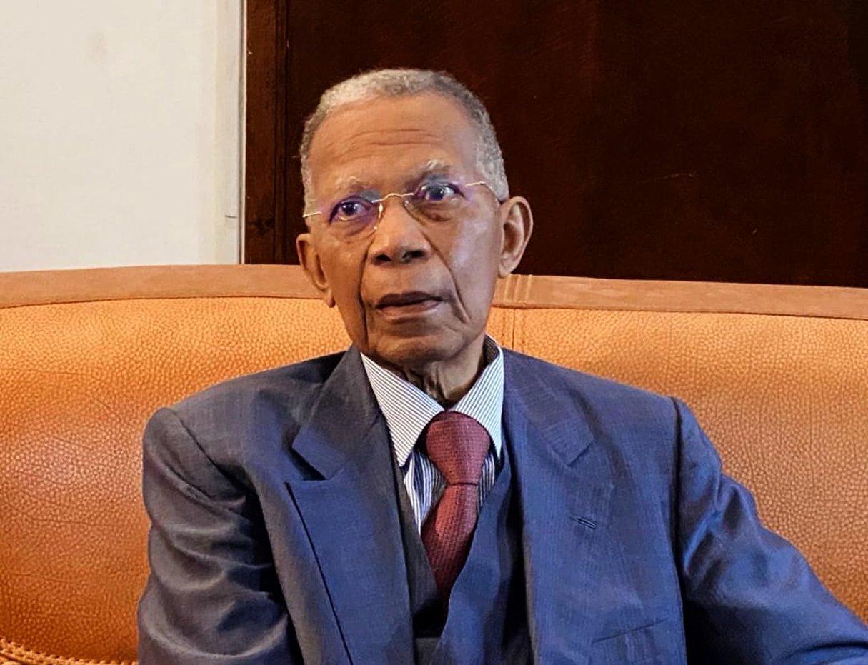 L’ancien président de Madagasacar, Didier Ratsiraka (ici le 8 mai 2020), est décédé le 28 mars 2021 à l’âge de 84 ans. © DR/Collection privée